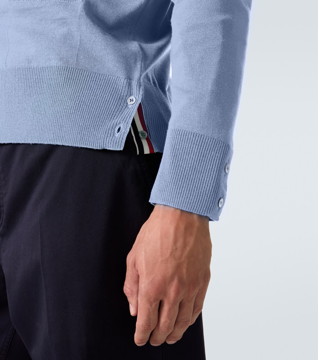 Cárdigan 4-Bar de lana virgen | Thom Browne