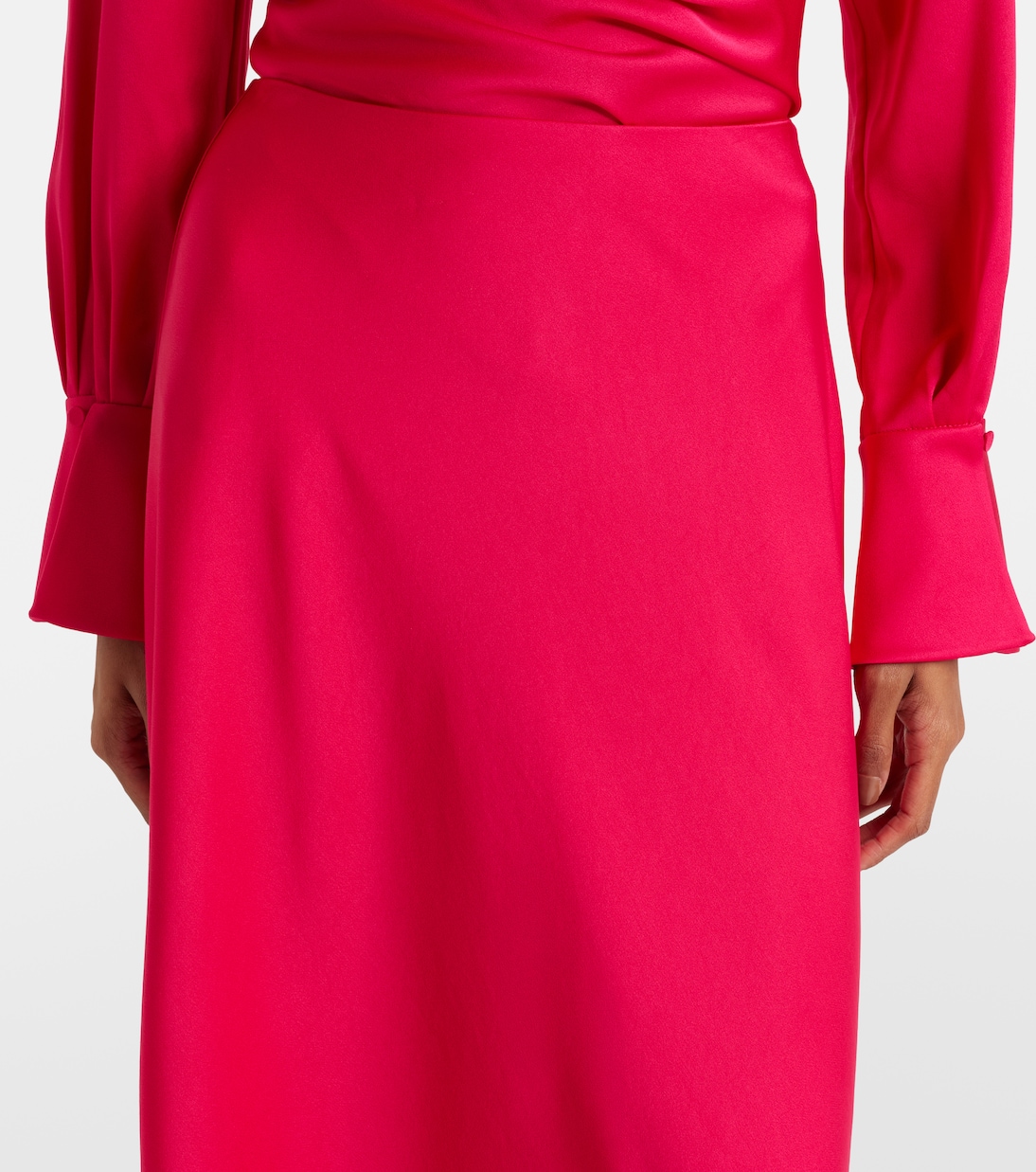 Maxirock Kiri aus Satin | Simkhai