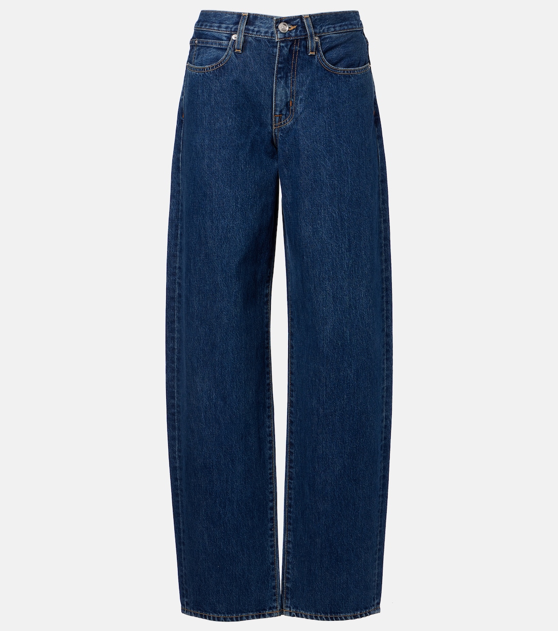 Tess Long low-rise barrel-leg jeans | Slvrlake