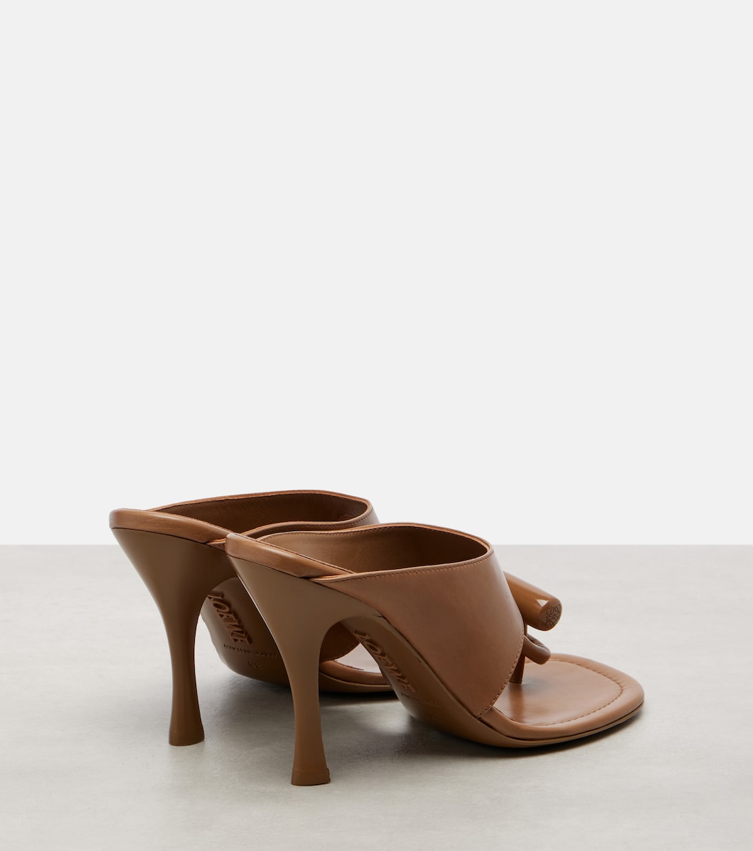 Toggle 90 leather thong sandals | Loewe