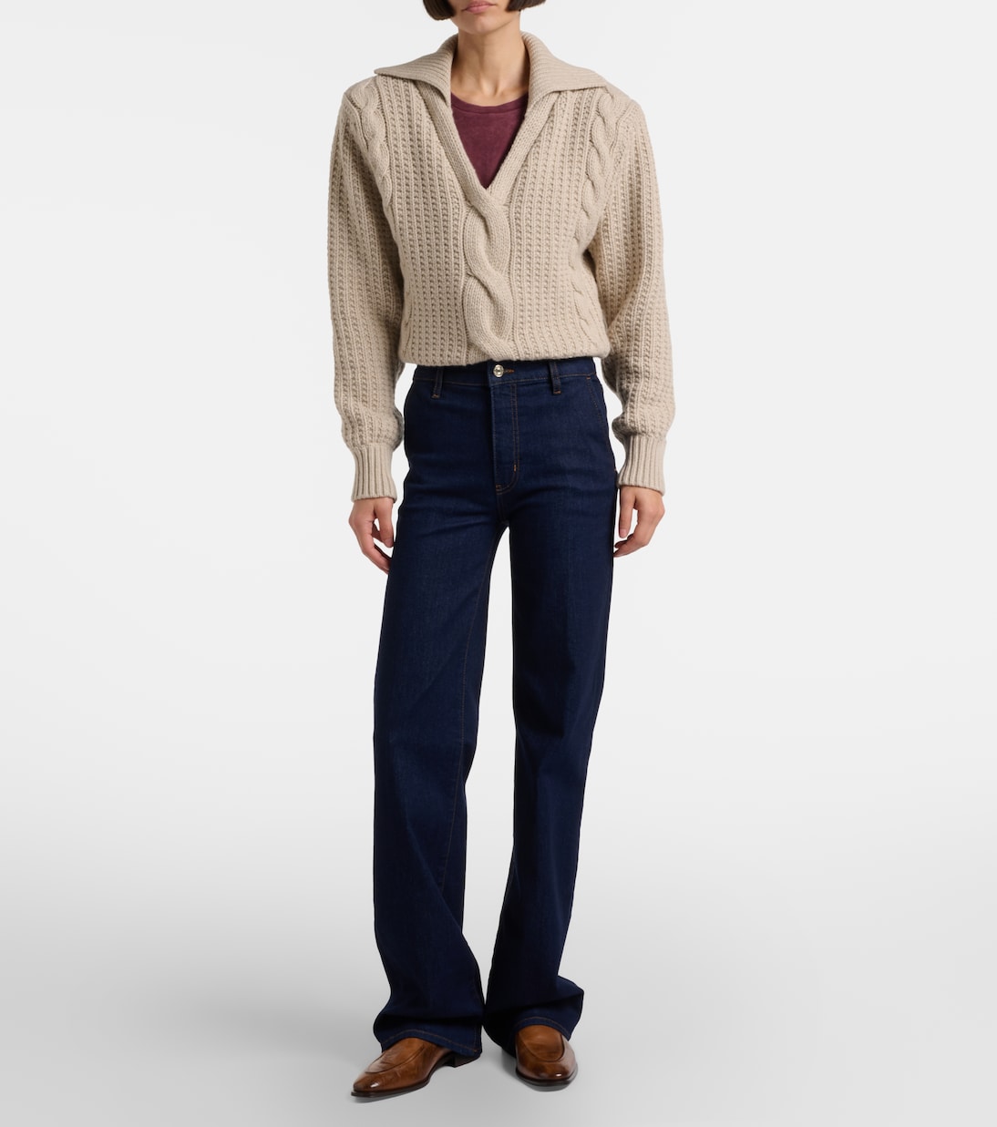 High-rise straight jeans | Frame