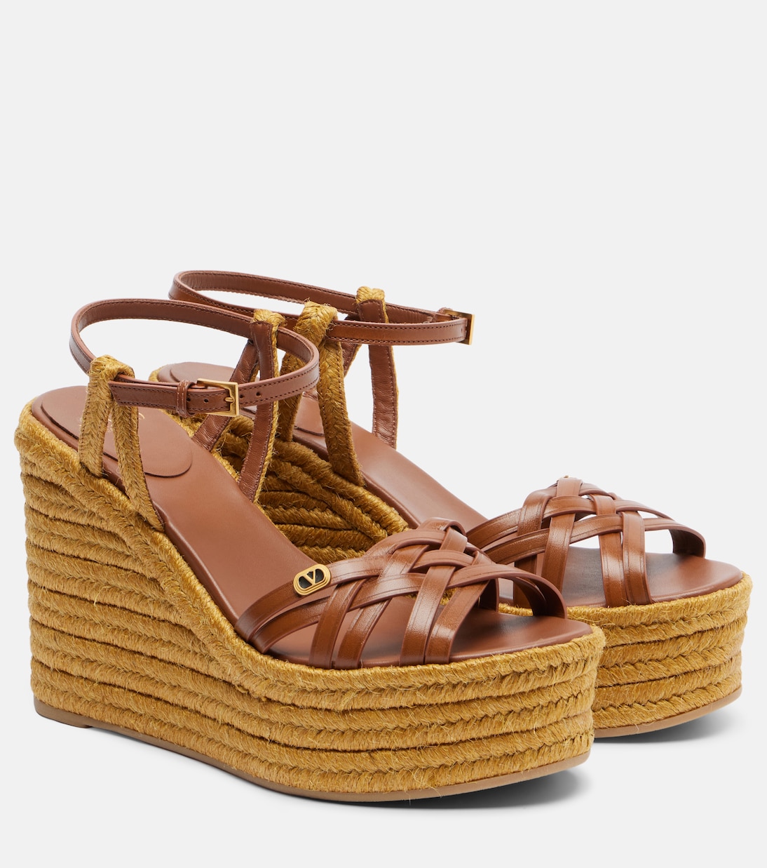 Espadrille-Sandalen Bribri 120 aus Raffiabast | Valentino Garavani