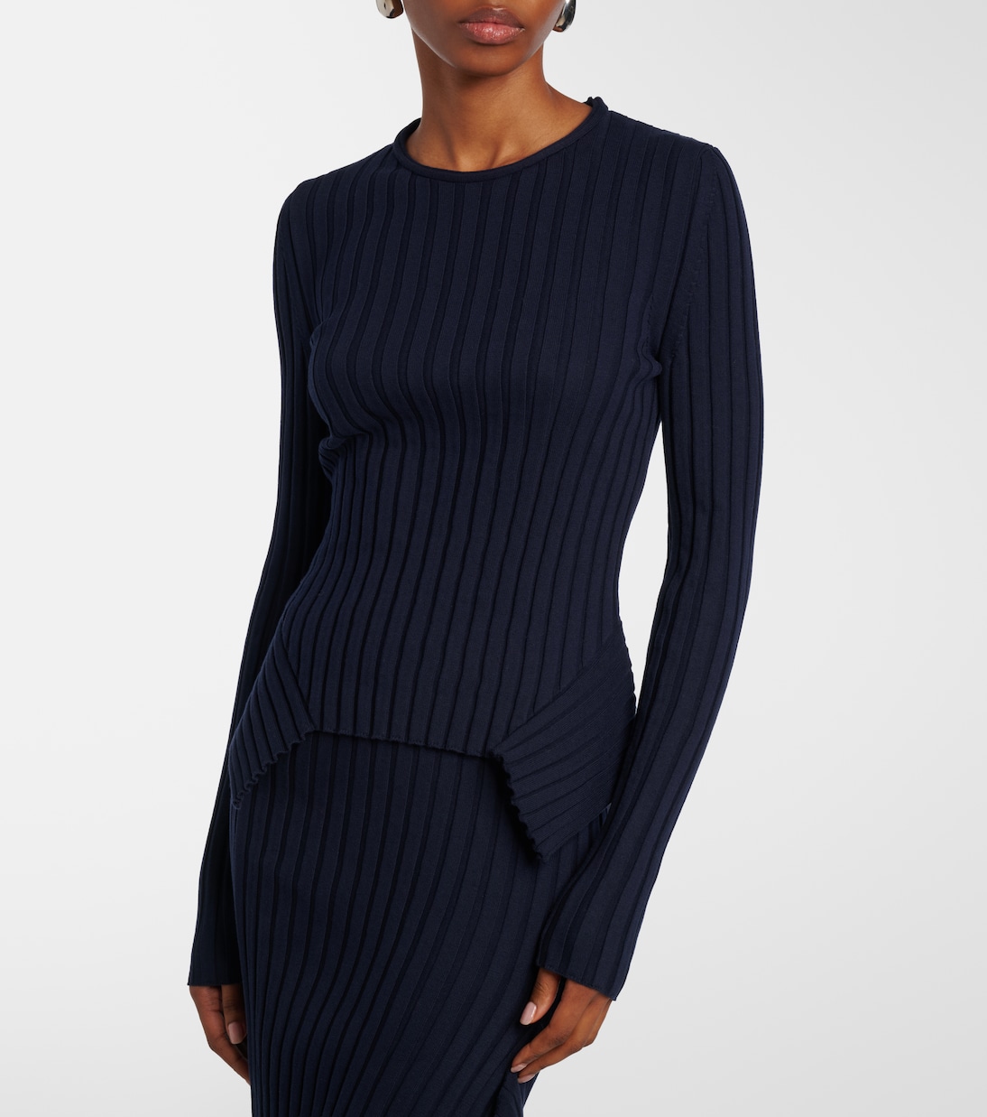 Ribbed-knit cotton sweater | Stella McCartney