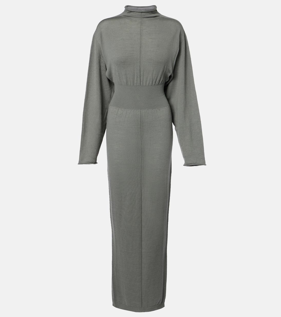 Con virgin wool maxi dress | Rick Owens