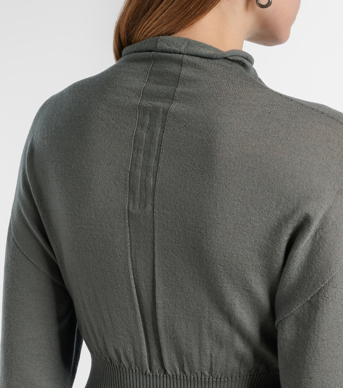 Con virgin wool maxi dress | Rick Owens