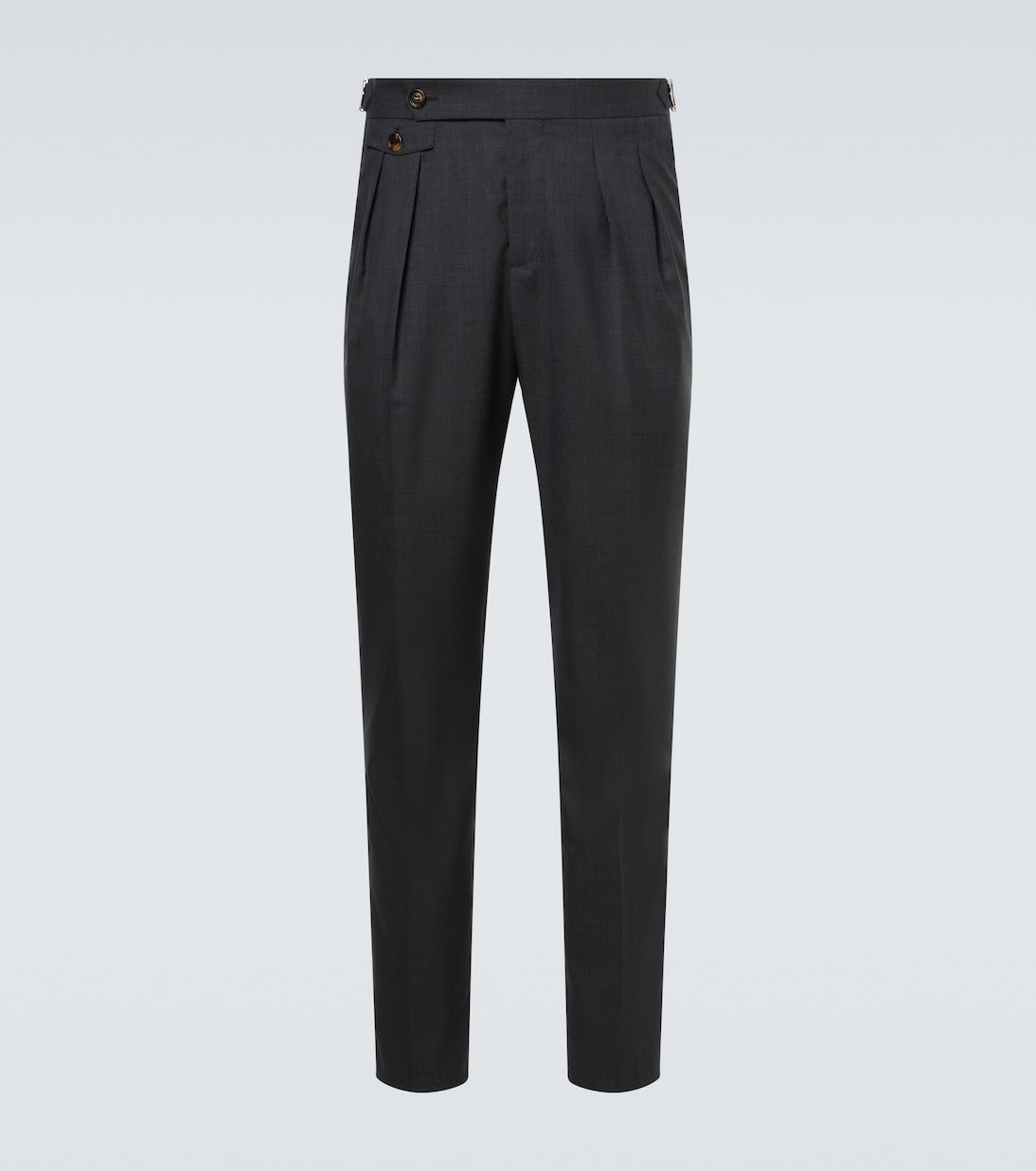 Pantalon droit en laine vierge | Brunello Cucinelli