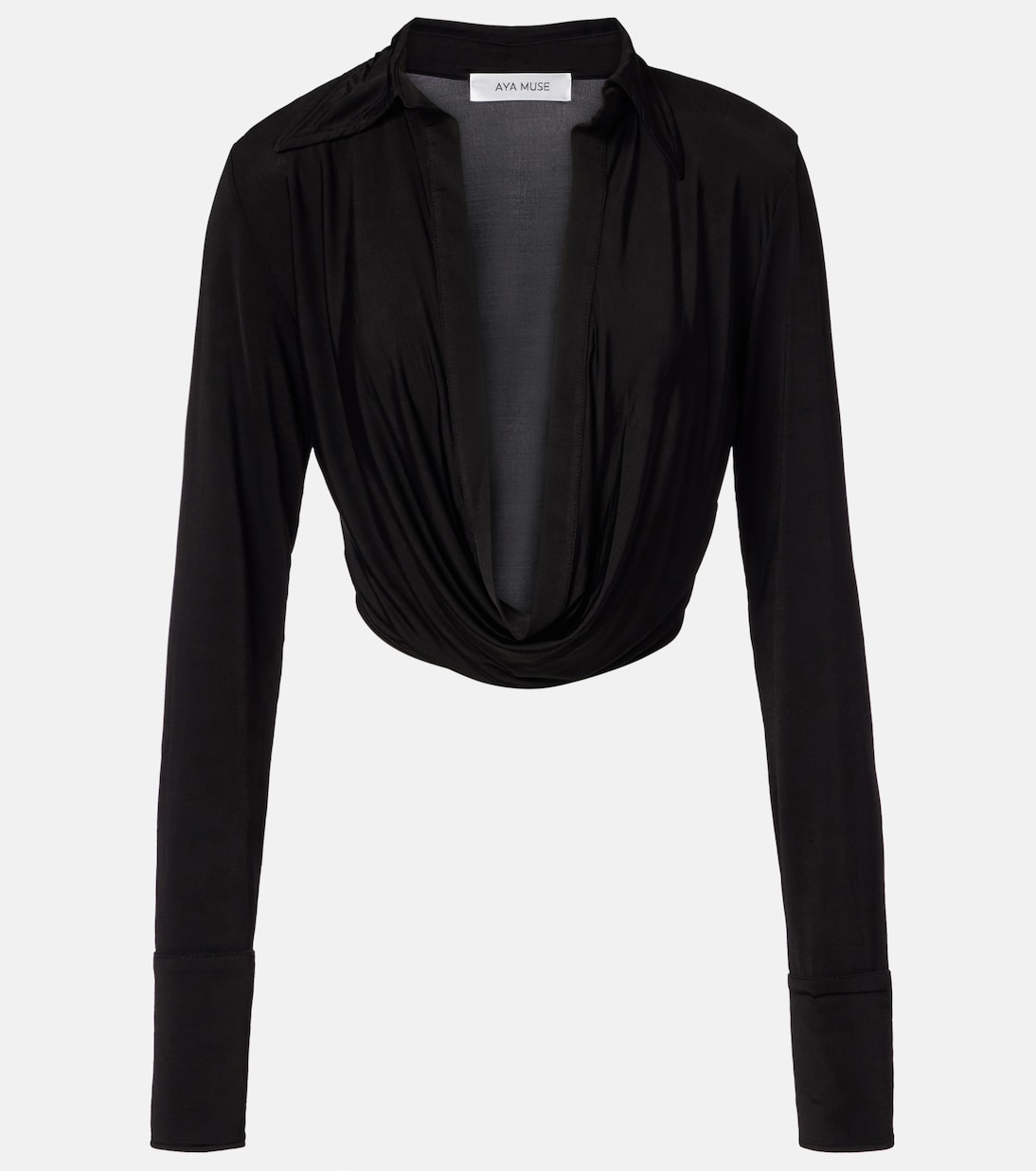 Top cropped Freya drapeado | Aya Muse