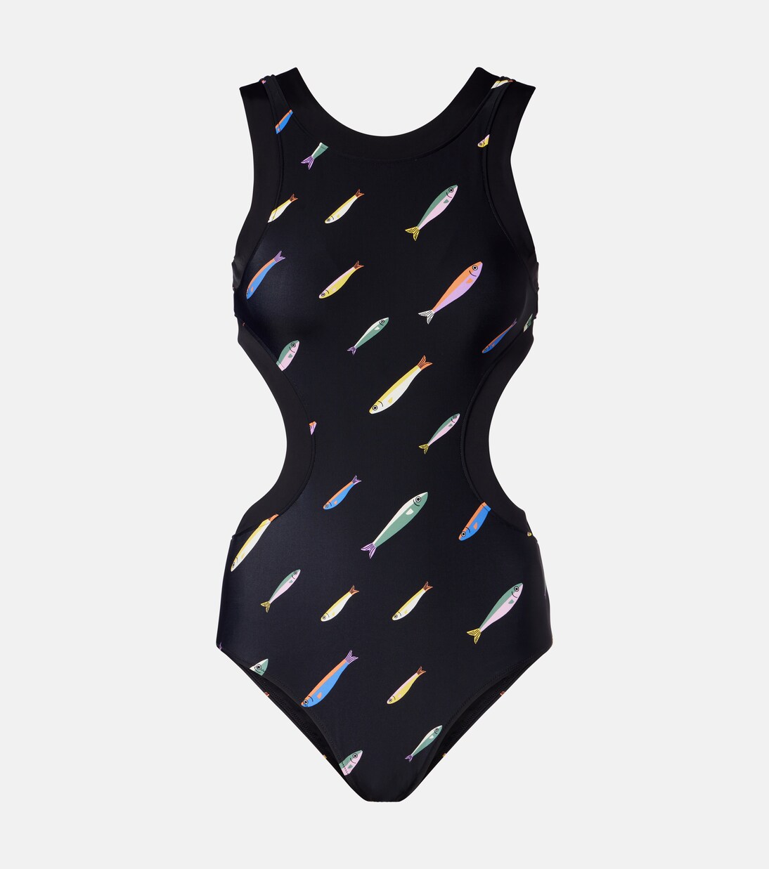 Dolce cutout printed swimsuit | Staud