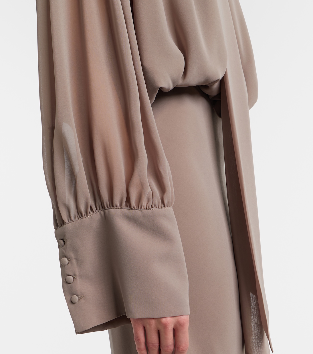 Vestido largo con pañuelo | Rotate