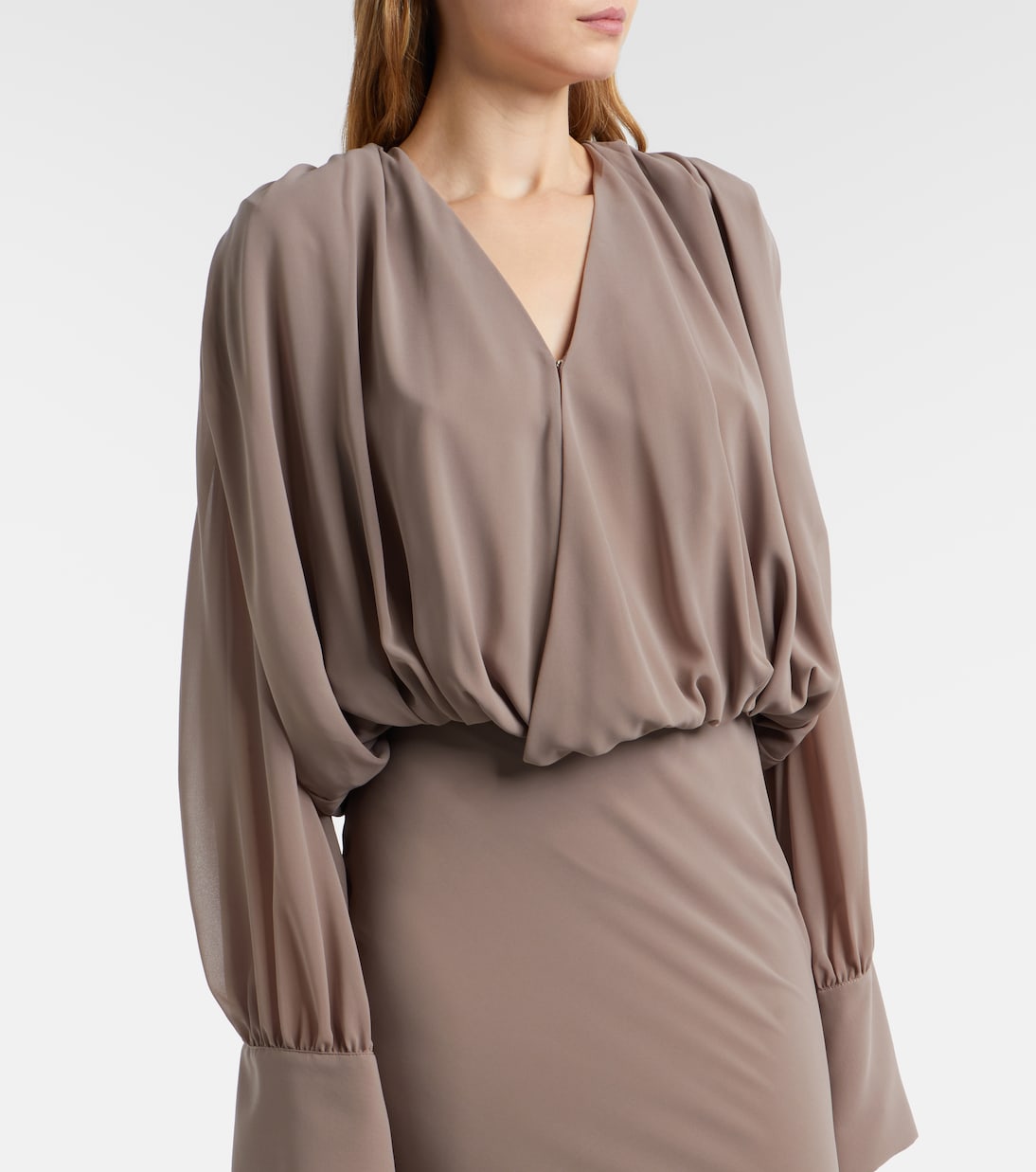 Vestido largo con pañuelo | Rotate