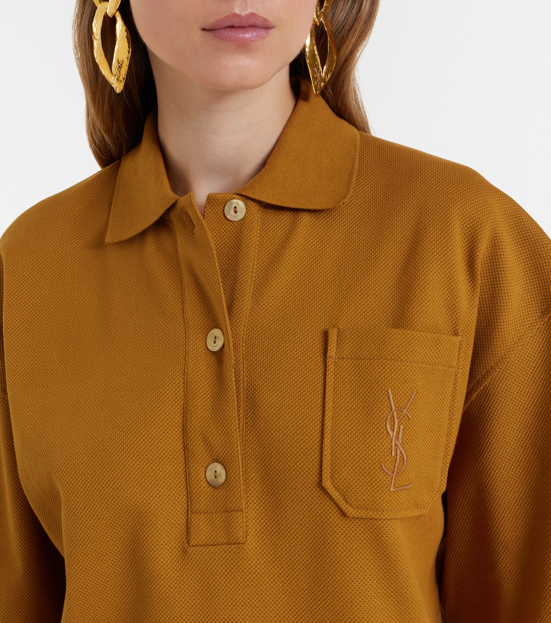 Cassandre cotton polo shirt | Saint Laurent