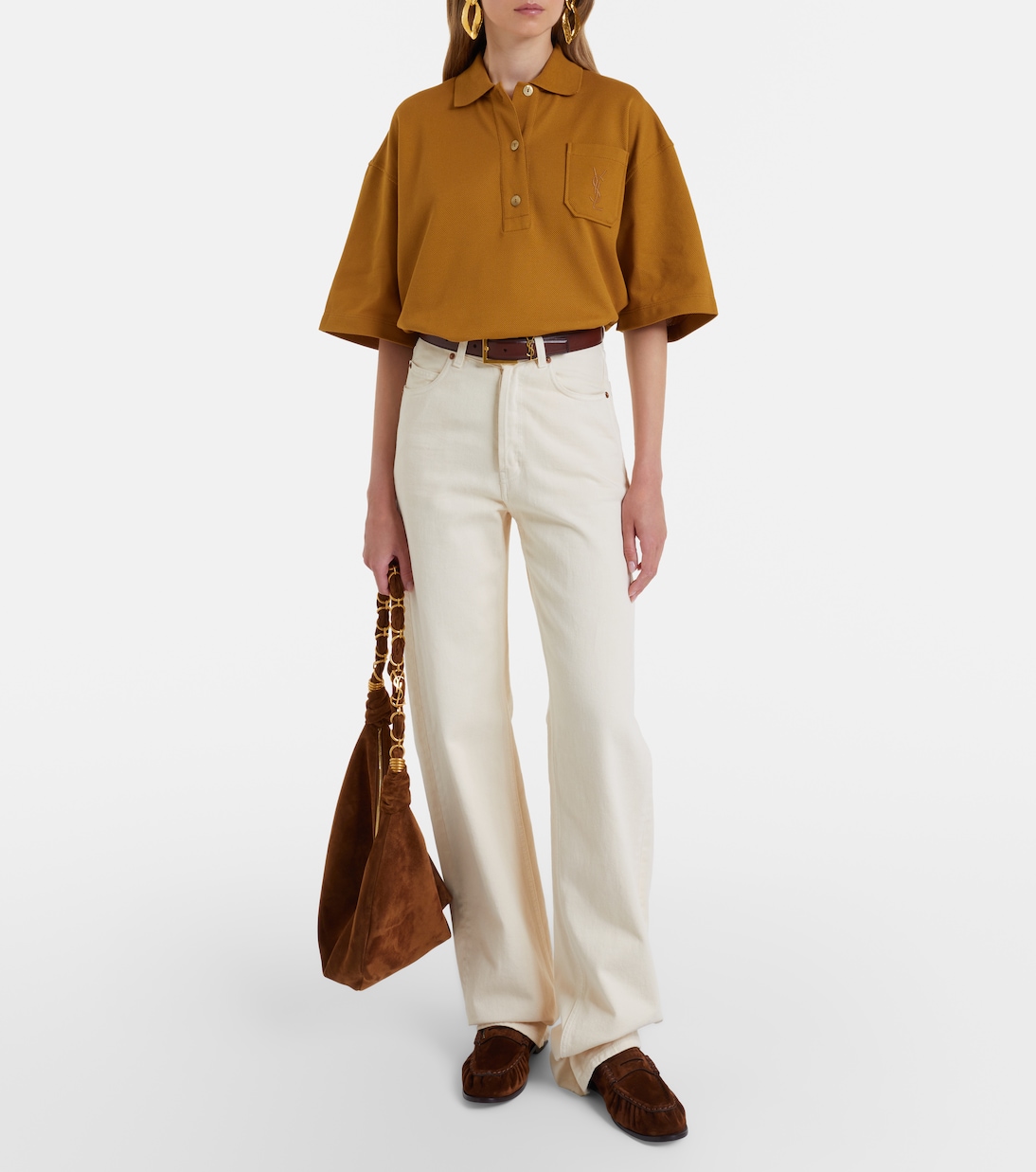 Cassandre cotton polo shirt | Saint Laurent