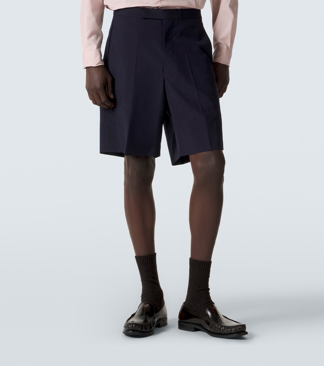 Bermuda-Shorts aus Wolle und Mohair | Prada