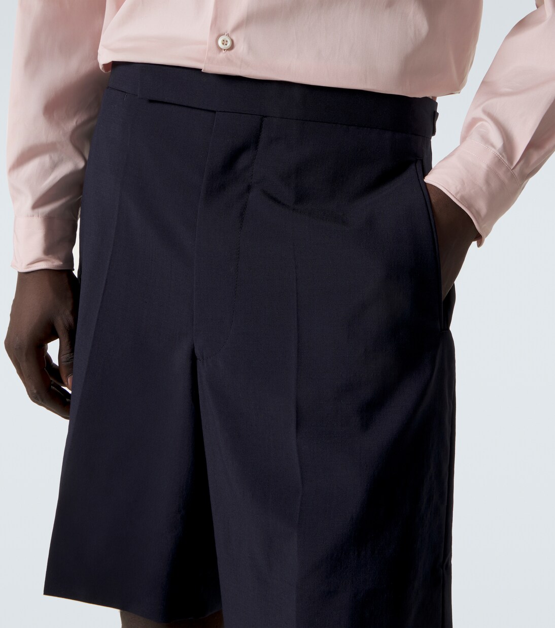 Bermuda-Shorts aus Wolle und Mohair | Prada