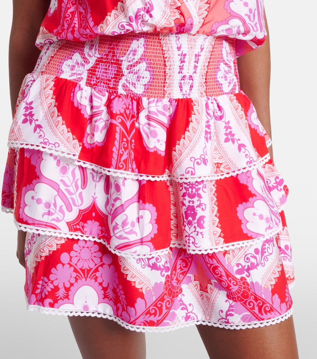 Jess printed tiered minidress | Melissa Odabash