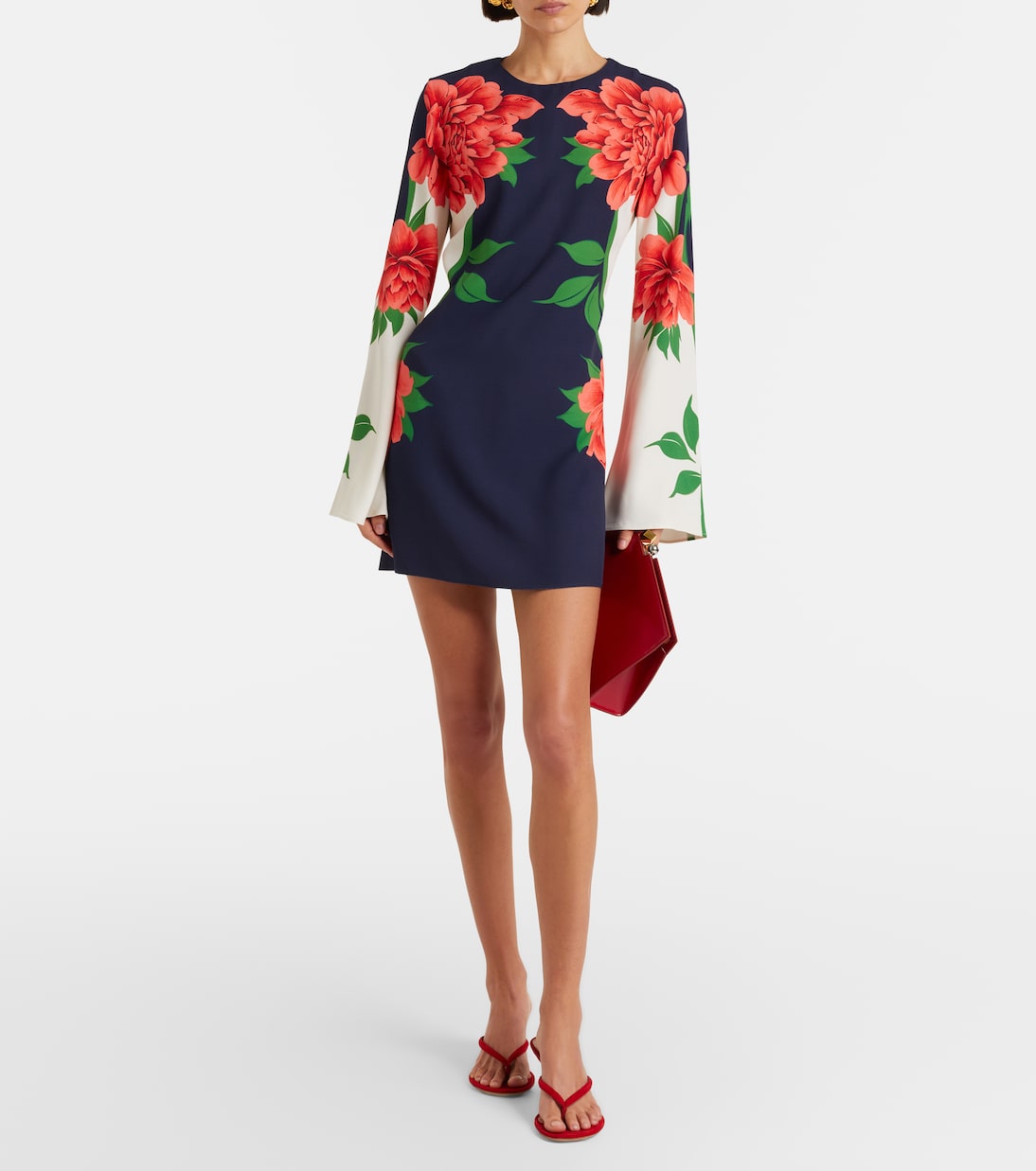 Bedrucktes Minikleid Supremes aus Satin | La DoubleJ