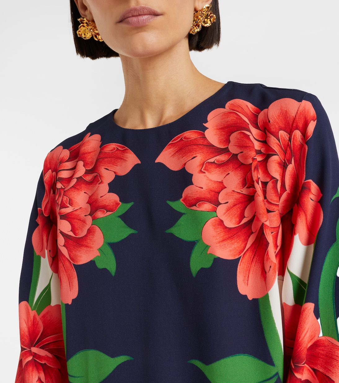 Bedrucktes Minikleid Supremes aus Satin | La DoubleJ