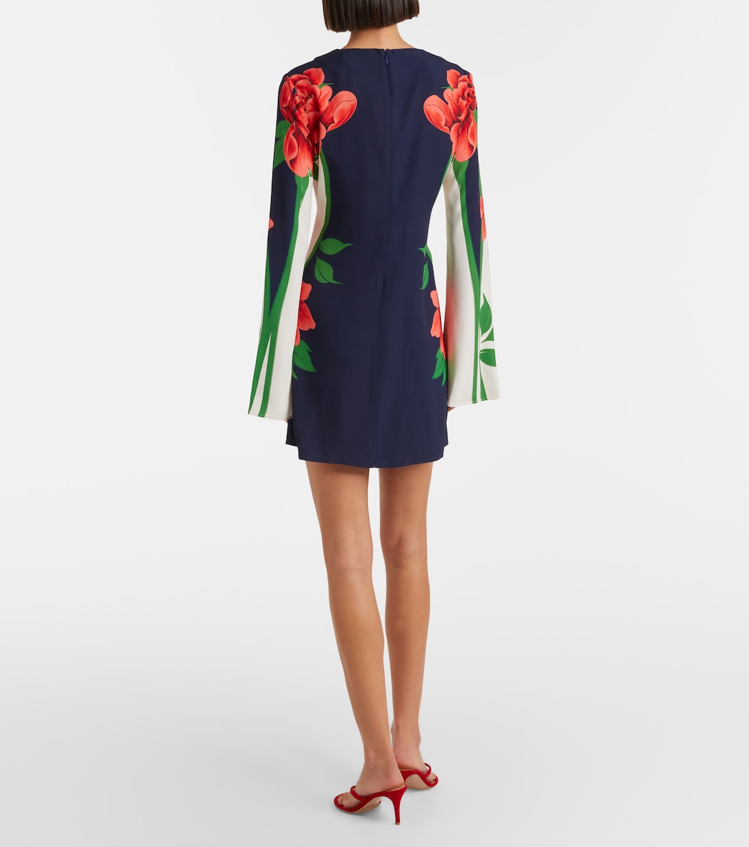 Bedrucktes Minikleid Supremes aus Satin | La DoubleJ