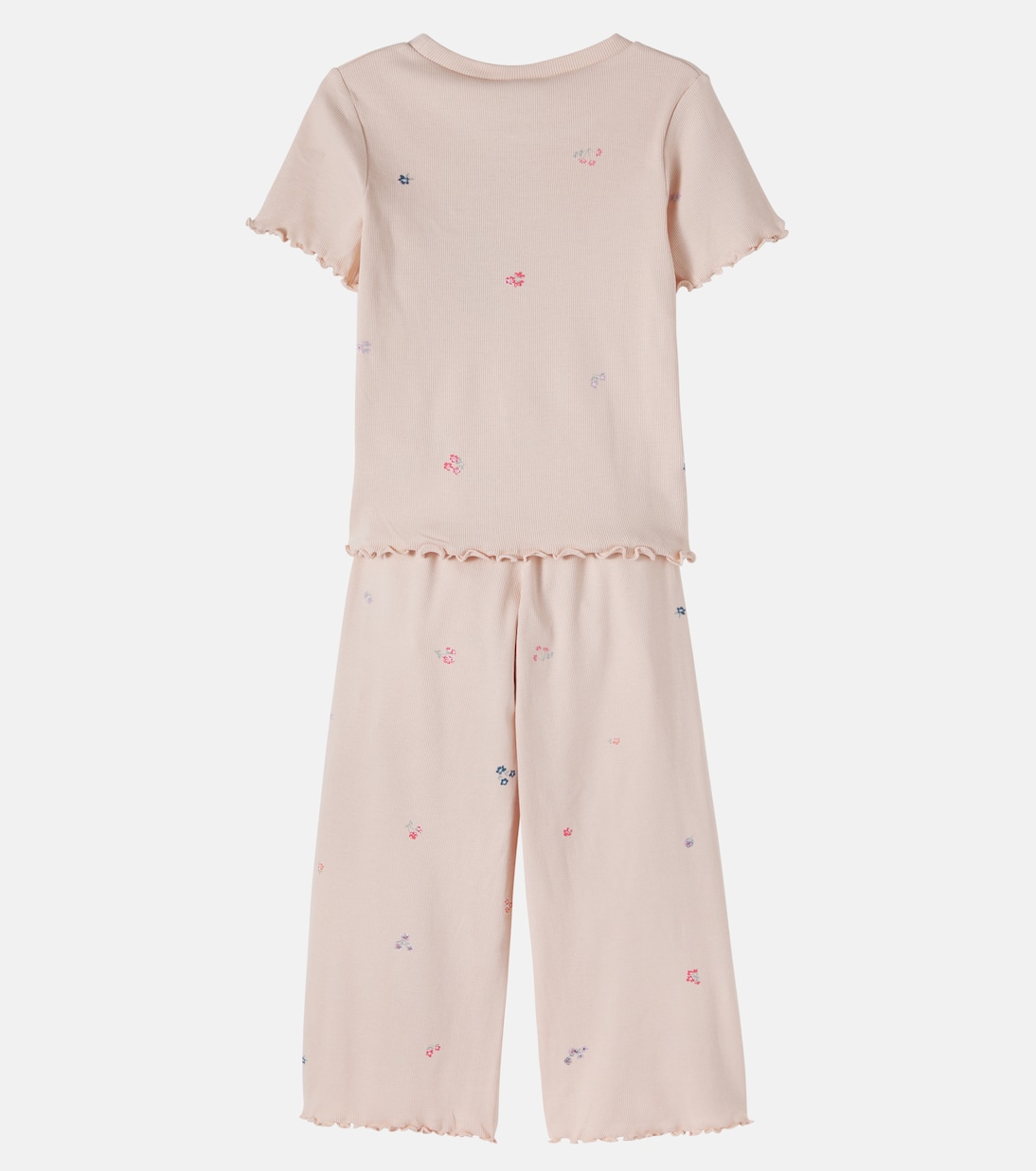 Set aus Top und Leggings aus Rippstrick | Wheat