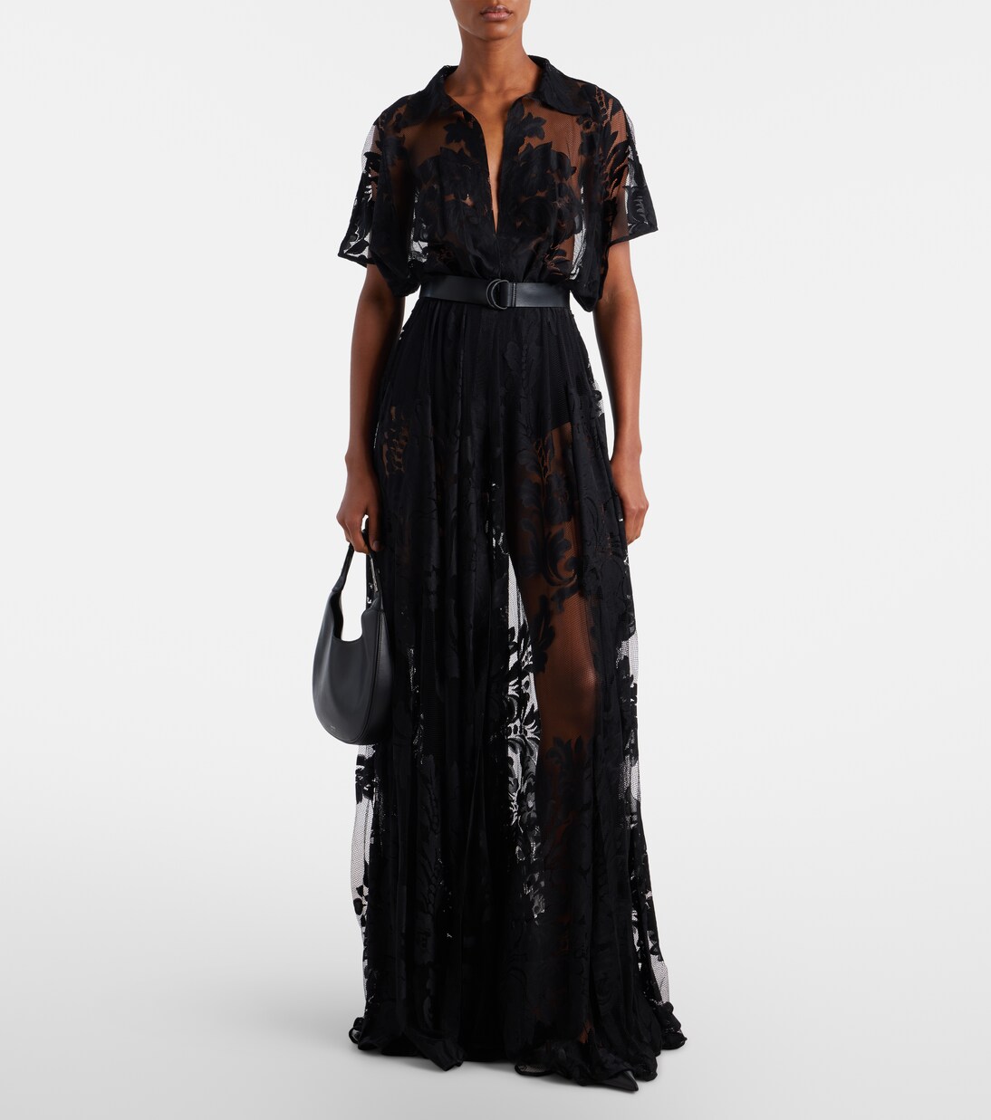 Hemdblusenkleid aus Spitze | Norma Kamali