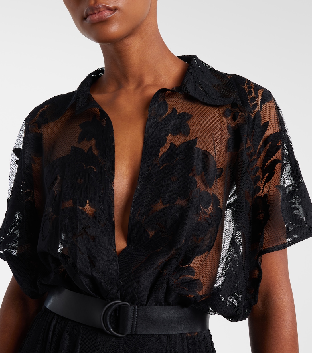 Hemdblusenkleid aus Spitze | Norma Kamali