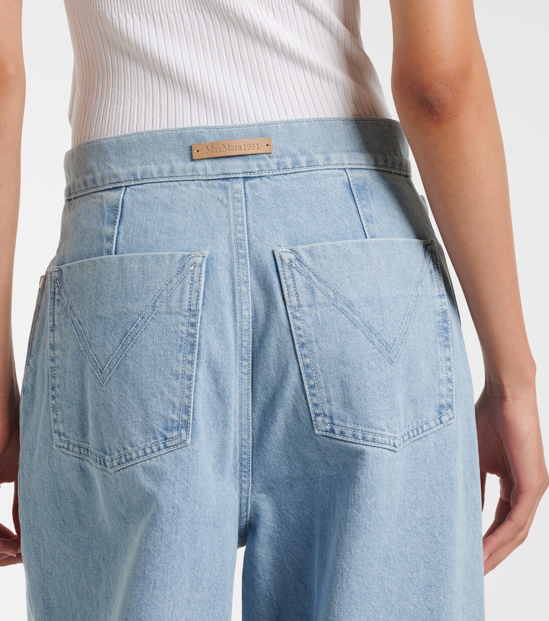 High-rise wide-leg jeans | Max Mara