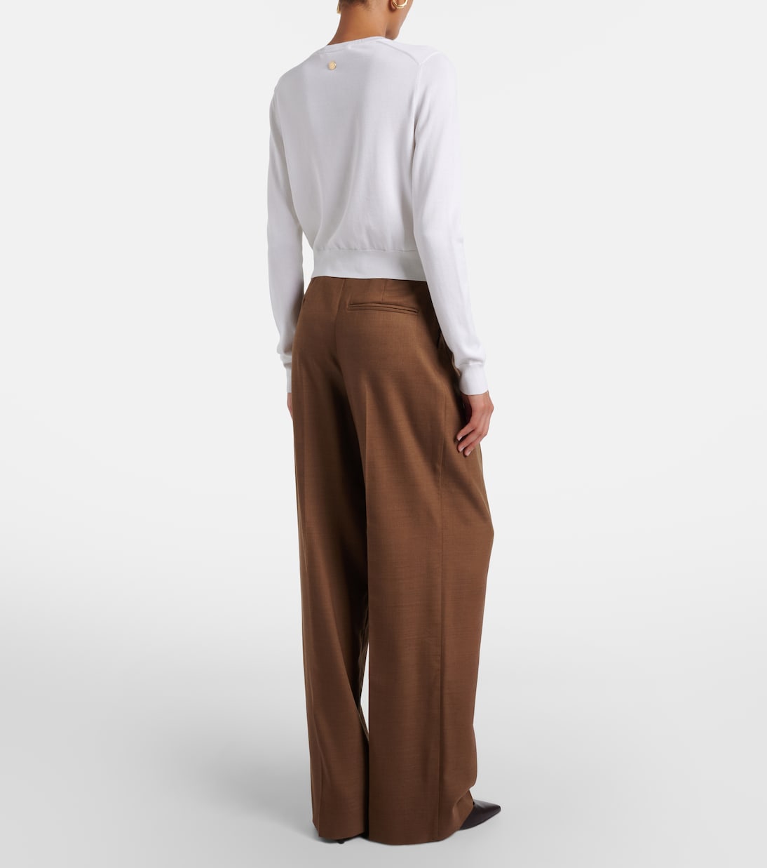 Virgin wool wide-leg pants | Oscar de la Renta