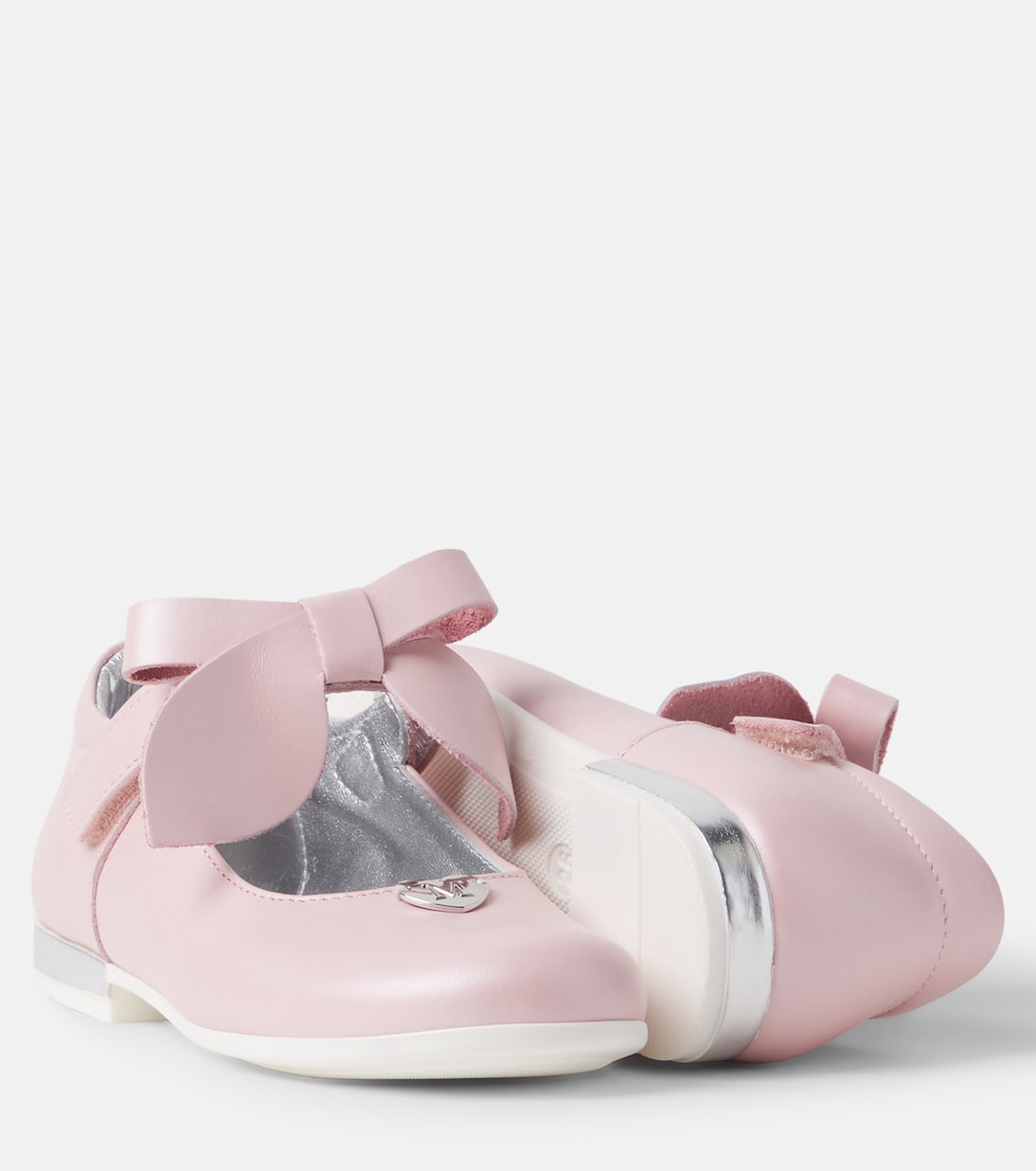 Bébé – Ballerines en cuir à nœud | Monnalisa