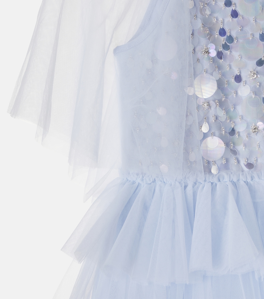 Abito Flutter Cape a balze in tulle | Tutu Du Monde
