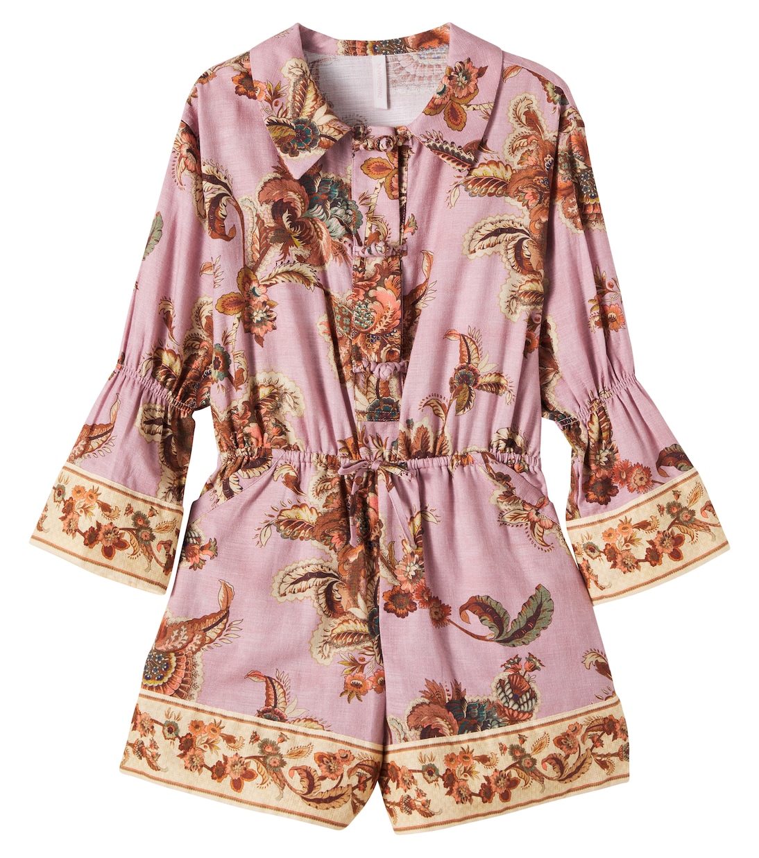 Aster floral cotton playsuit | Zimmermann Kids