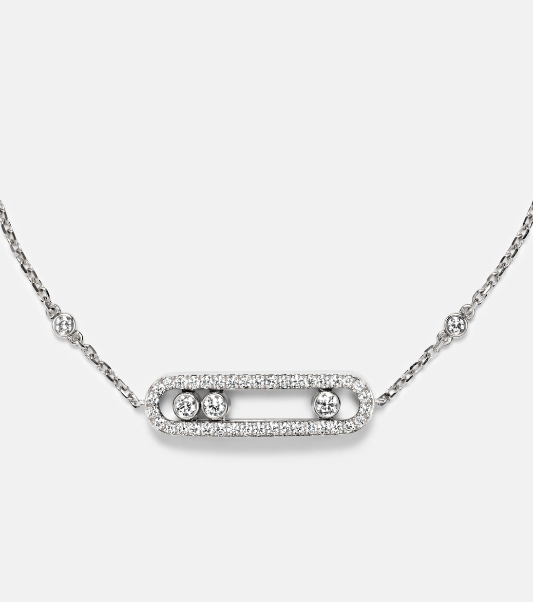 Pulsera Baby Move de oro blanco de 18 ct con diamantes | Messika