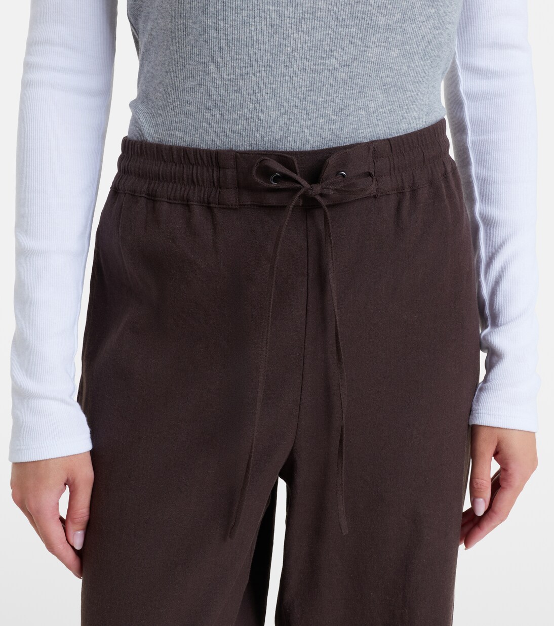 Pantalon ample en lin mélangé | Vince