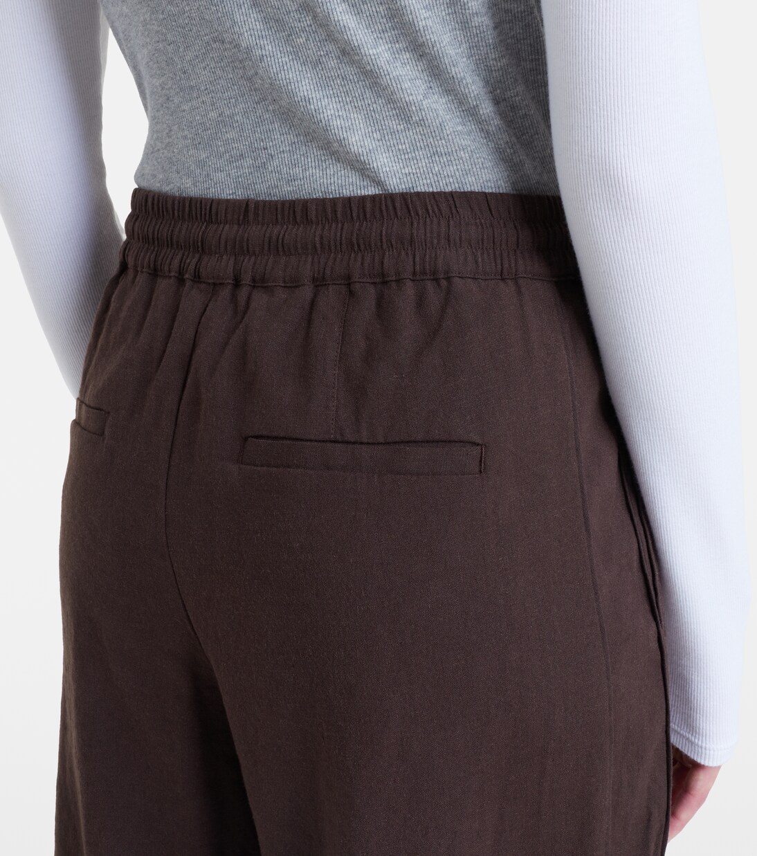 Pantalon ample en lin mélangé | Vince