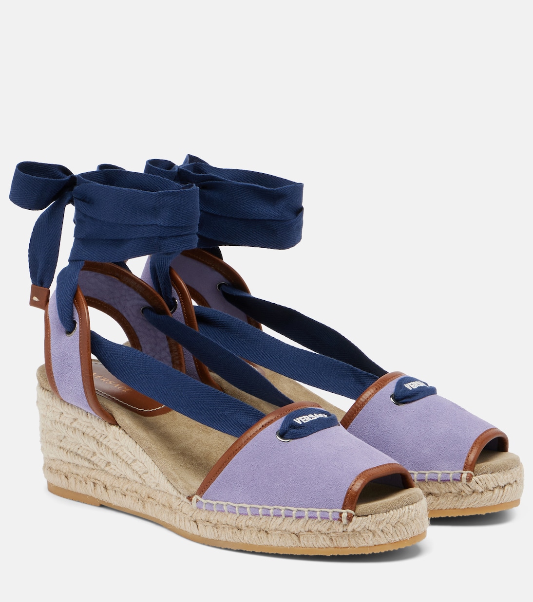Lola suede espadrille wedges | Versace