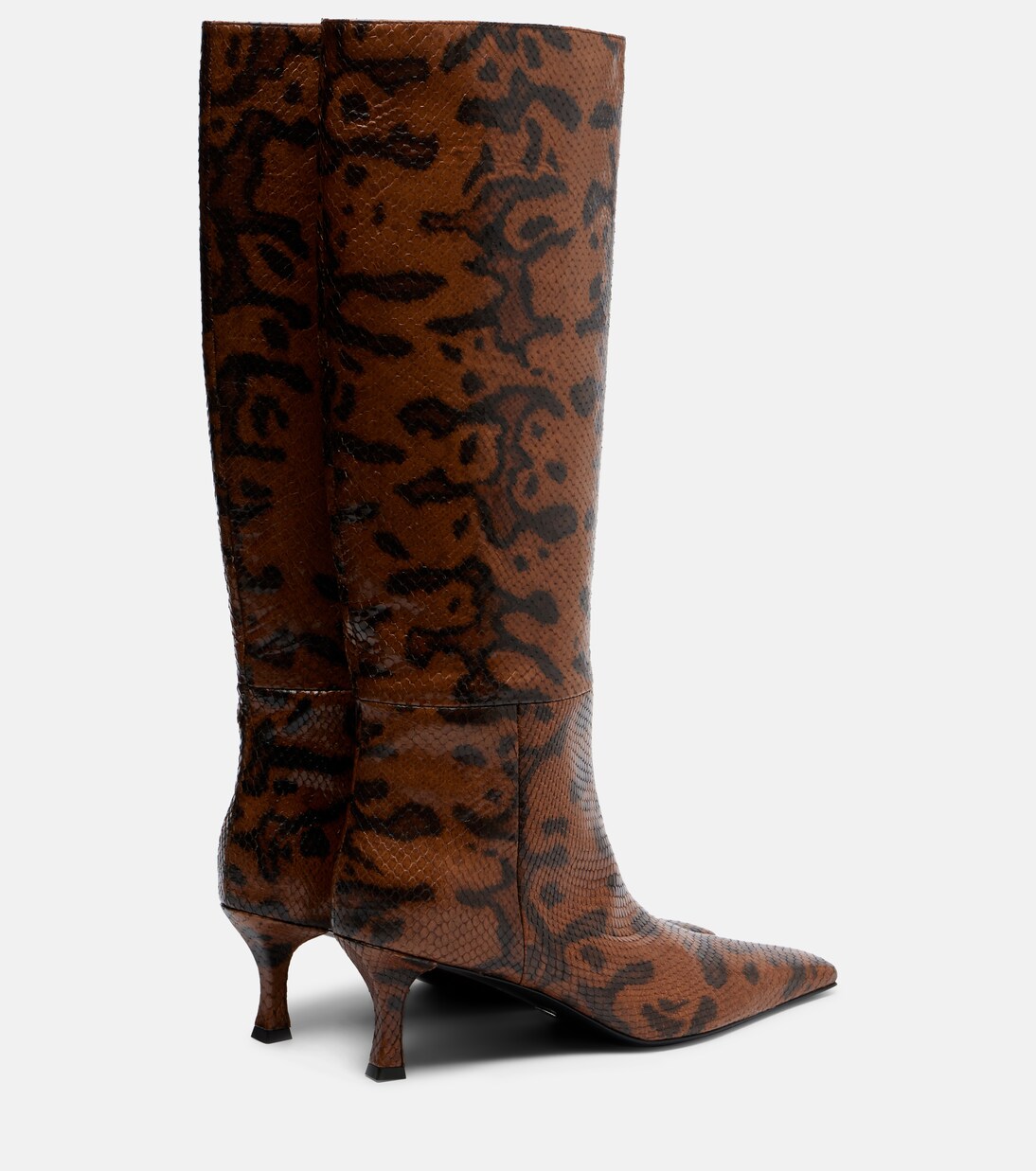 Snake-effect leather knee-high boots | Proenza Schouler