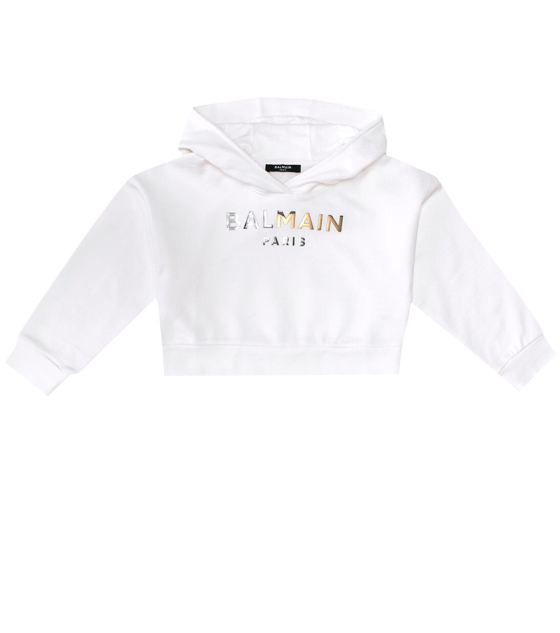 Sweat-shirt en coton à capuche | Balmain Kids