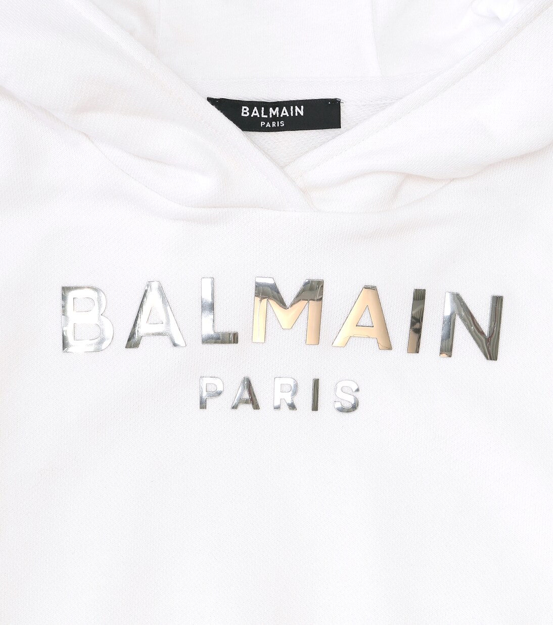Sweat-shirt en coton à capuche | Balmain Kids