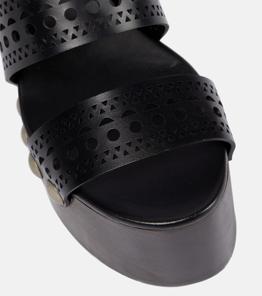 Sandales compensées en cuir | Alaïa