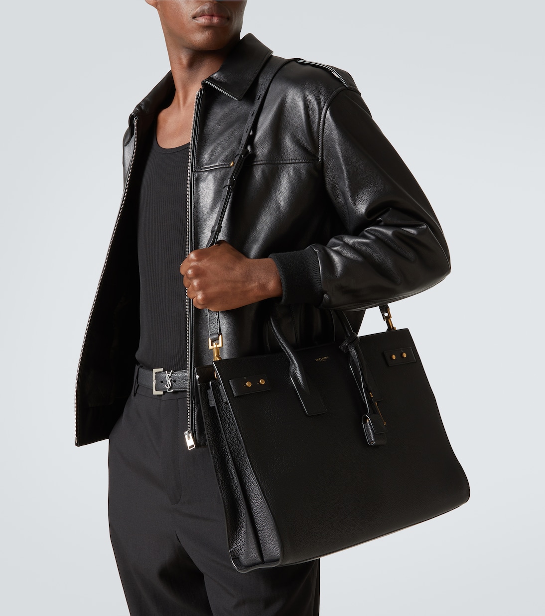 حقيبة يد من الجلد Sac De Jour Thin Large | Saint Laurent