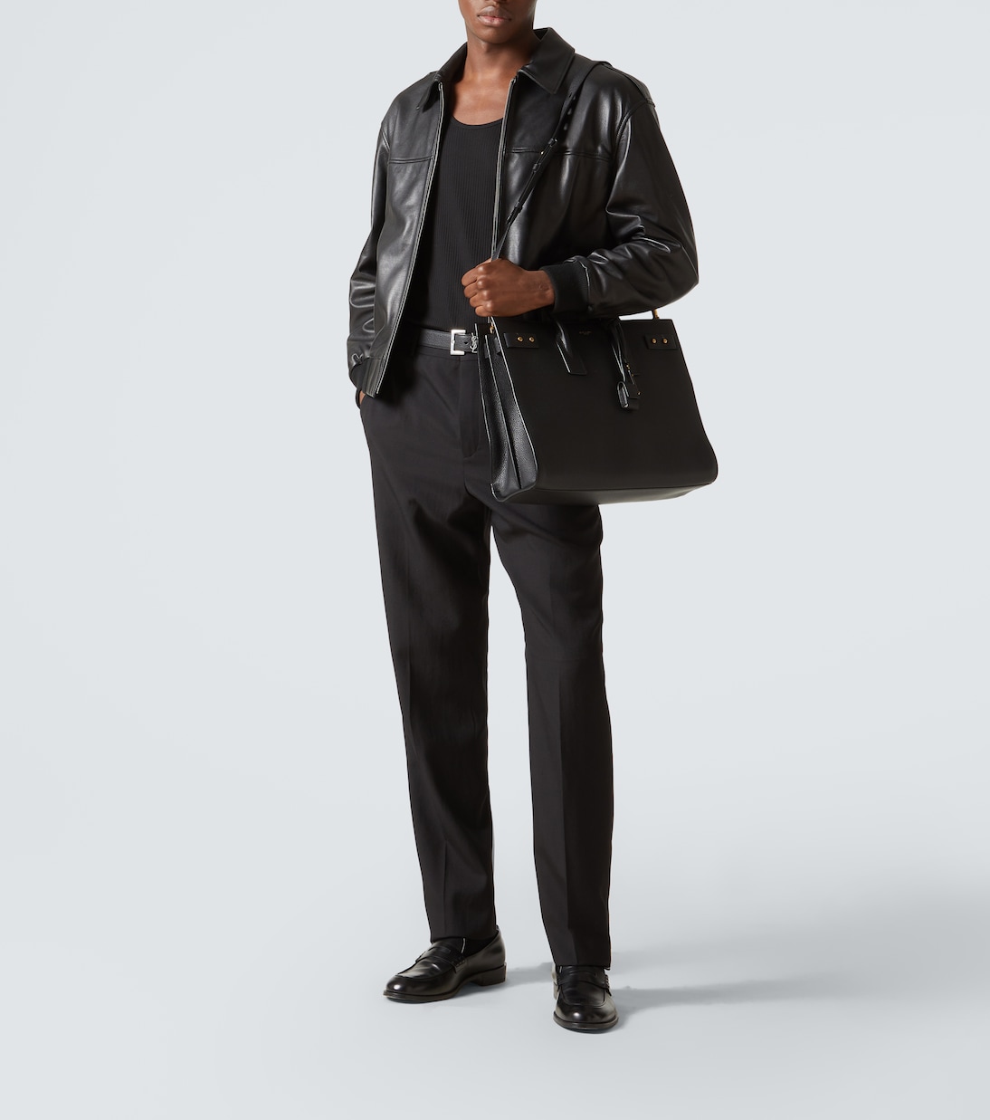 حقيبة يد من الجلد Sac De Jour Thin Large | Saint Laurent