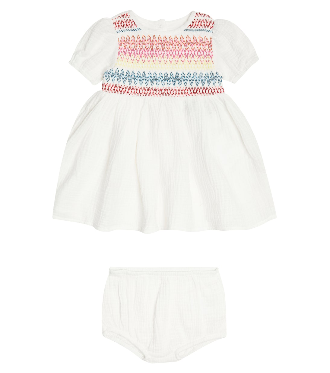 Baby set of cotton dress and bloomers | Stella McCartney Kids