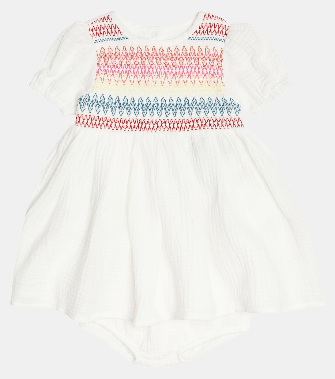 Baby set of cotton dress and bloomers | Stella McCartney Kids