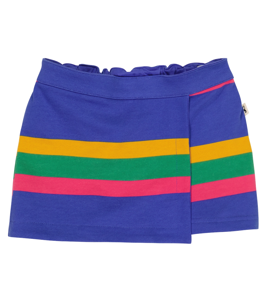 Striped cotton skort | Mini Rodini
