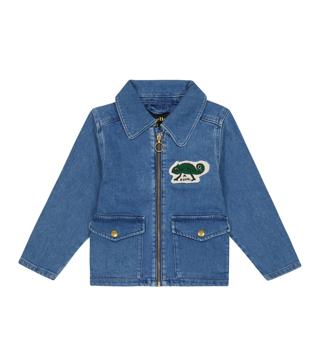 Denim embroidered jacket | Mini Rodini