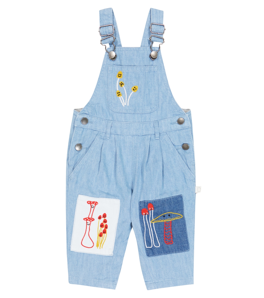 Baby embroidered denim overalls | Stella McCartney Kids