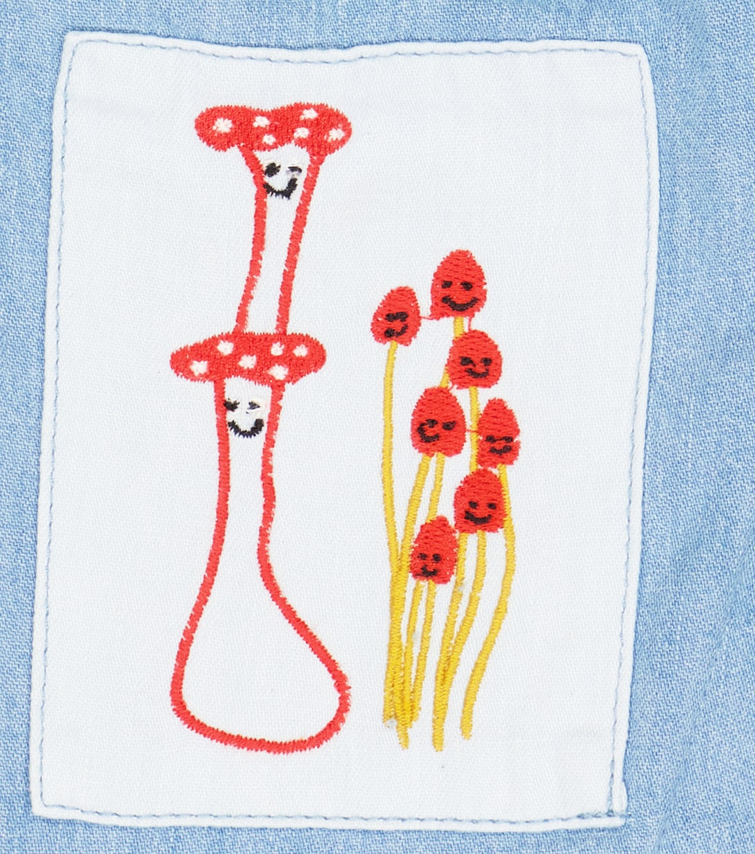 Baby embroidered denim overalls | Stella McCartney Kids