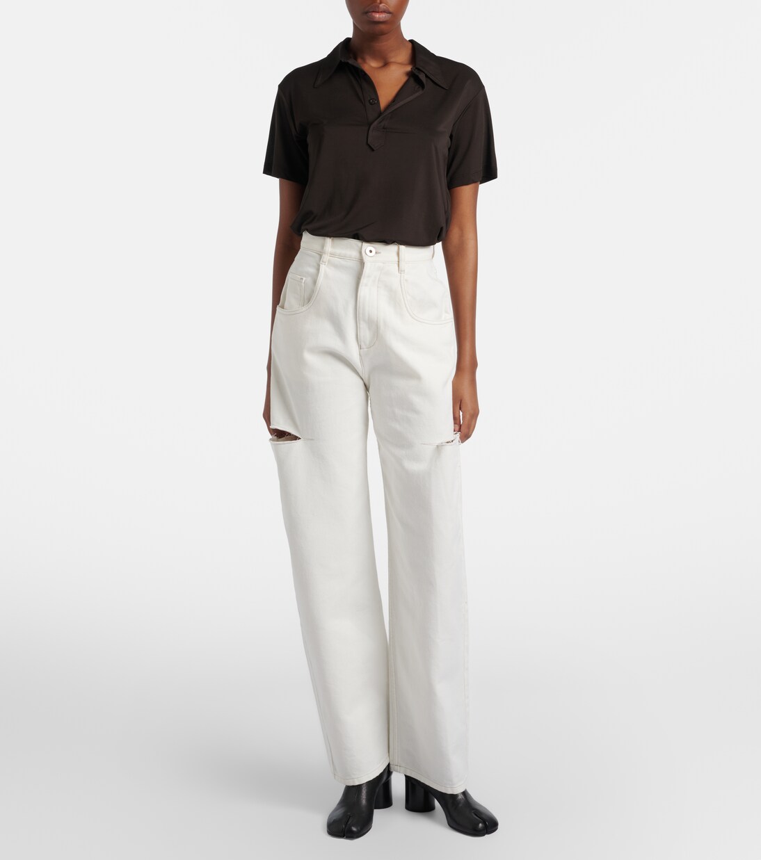 High-rise straight leg jeans | Maison Margiela