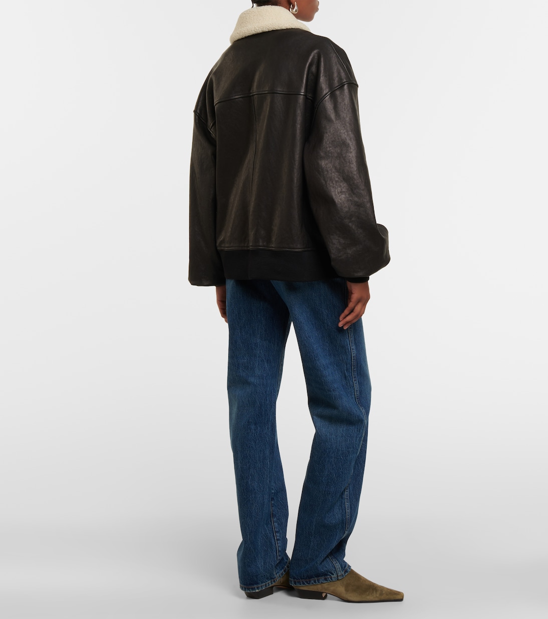 Lederjacke Shellar mit Shearling | Khaite