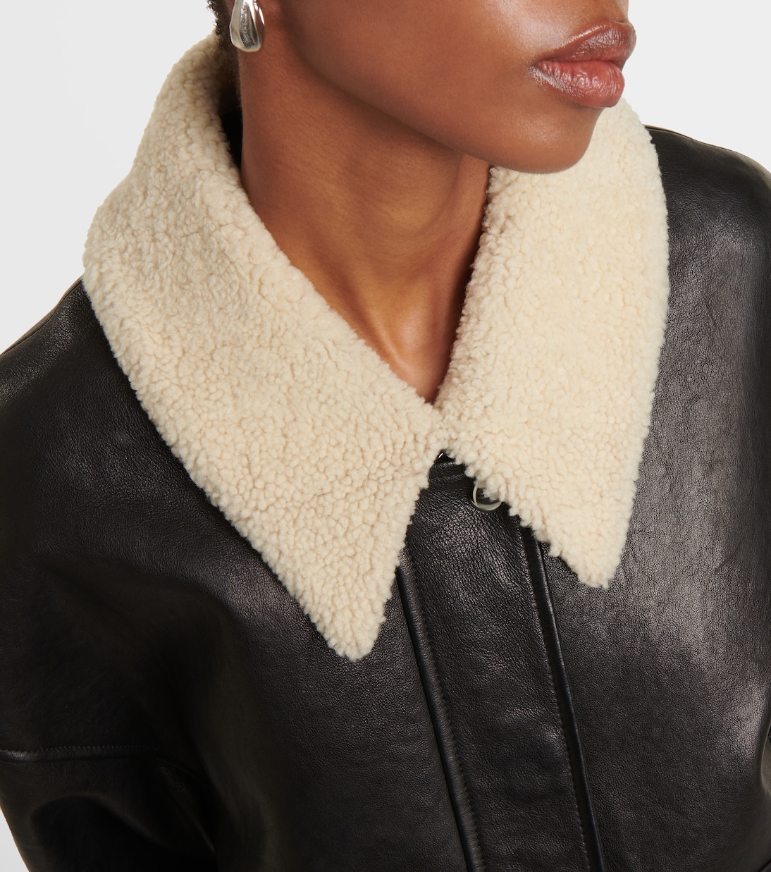 Lederjacke Shellar mit Shearling | Khaite