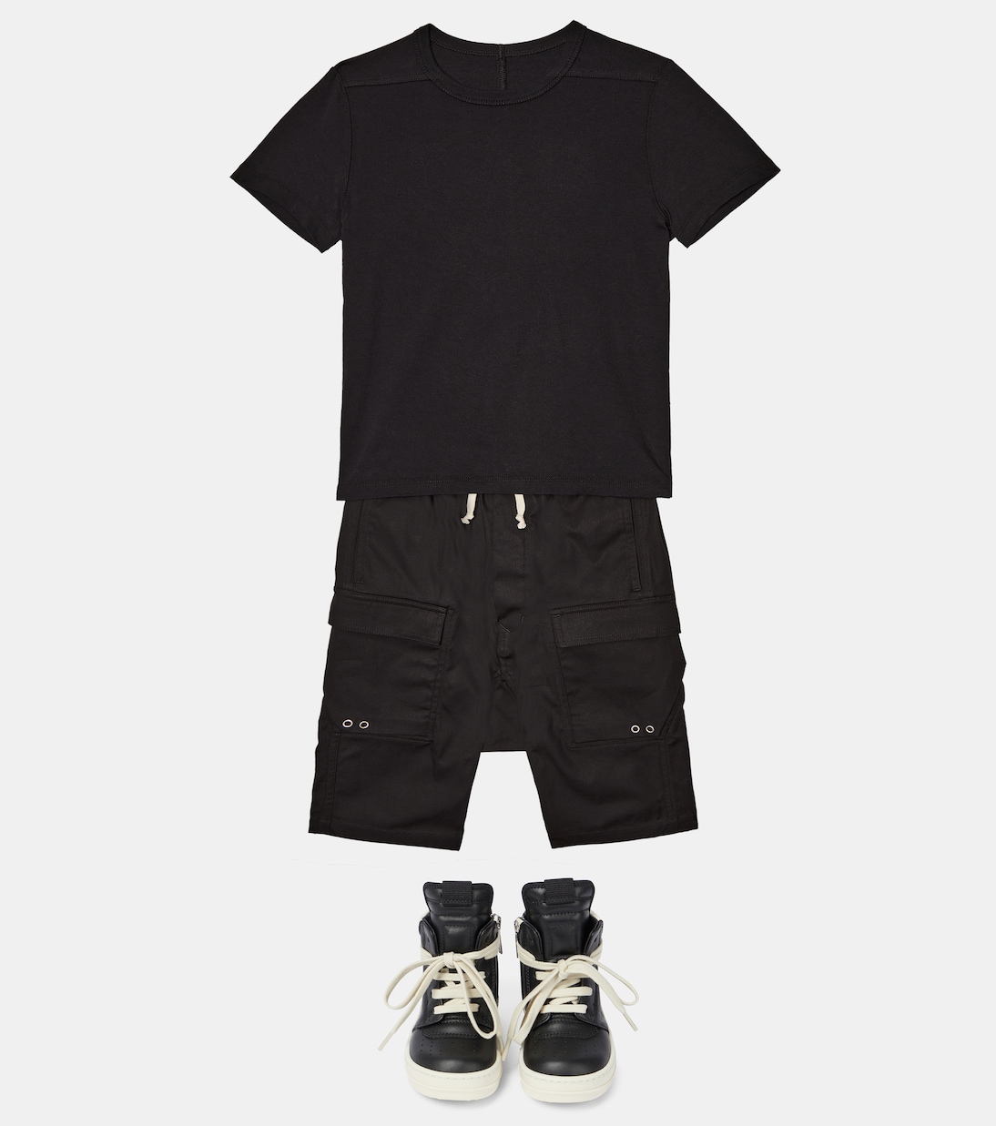 Pods cotton cargo shorts | Rick Owens Kids
